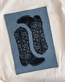 2XL Cowboy Boots Patch Crop Tee