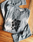S & M SIZES Strawberry Tie Dye Long Sleeve Pullover