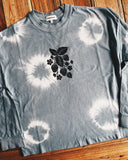 S & M SIZES Strawberry Tie Dye Long Sleeve Pullover
