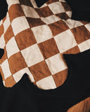 LARGE Checkered Daisy Sweatshirt