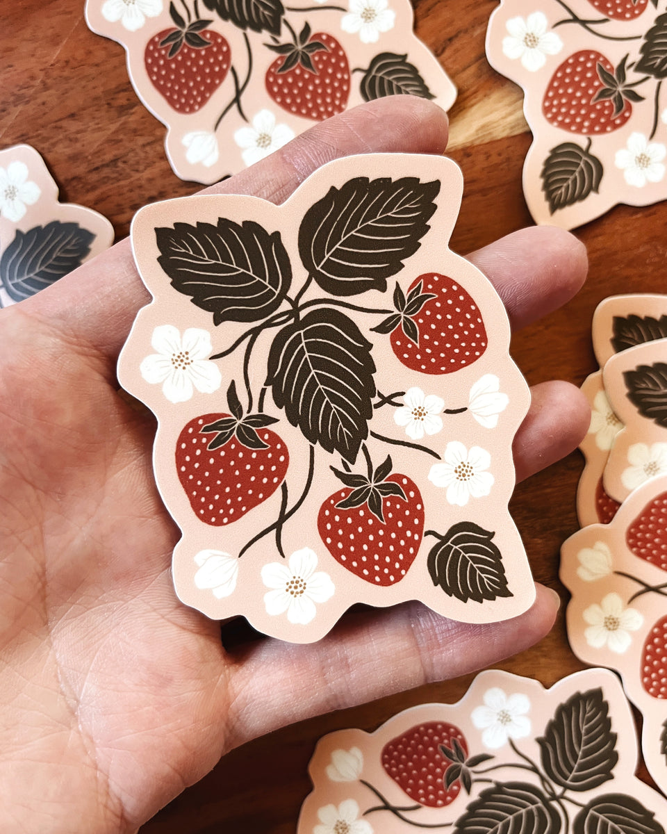 Strawberry / Printable Stickers Cricut Design