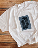2XL Cowboy Boots Patch Crop Tee