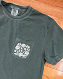 L Blockprinted Floral Pocket T-Shirt 2