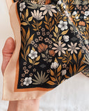 Midnight Garden Silk Scarf