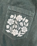 L Blockprinted Floral Pocket T-Shirt