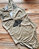 SMALL Moth Bodysuit in Fennel Seed