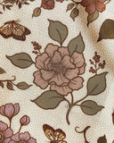 Western Floral & Butterfly 100% Silk Bandana – 23” Square