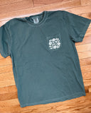 L Blockprinted Floral Pocket T-Shirt 2