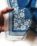 Santorini Floral Silk Scarf