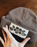 Pixel Flower *Double Roll* Beanie