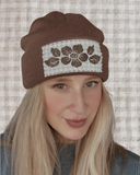 Pixel Flower *Double Roll* Beanie