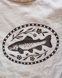 Women’s Folk Mountain Trout Boxy Tee