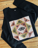 LARGE Moth Quilt Sweatshirt #2