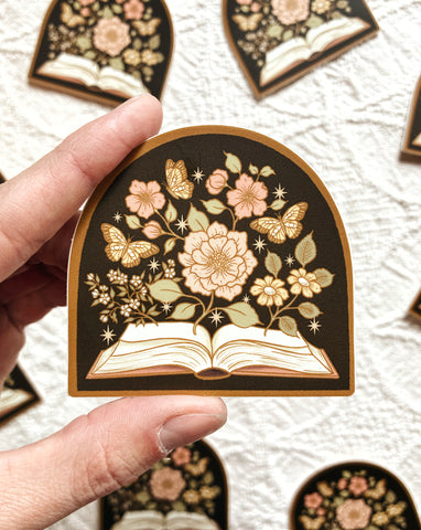 Book Lover Sticker 2.5"