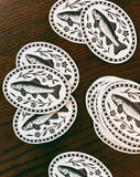 Trout Vinyl Sticker