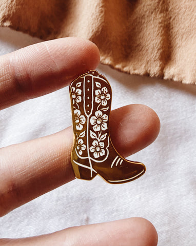 Cowboy Boot Enamel Pin