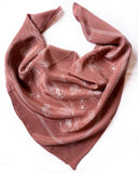 The Classic Rosewood Floral Silk Scarf