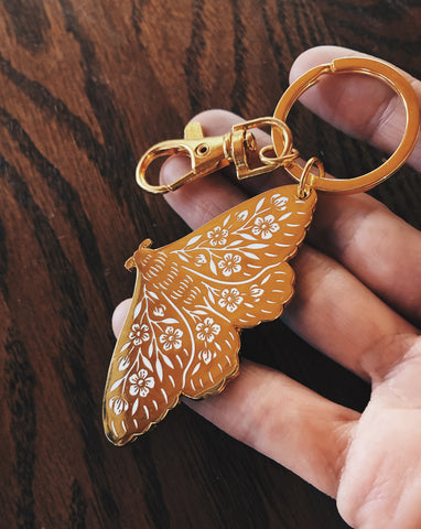 Moth Keychain
