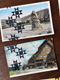 Postcard Prints - Black Quilt Print