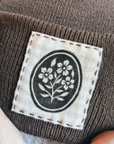 Oval Floral Regular Cuff Beanie