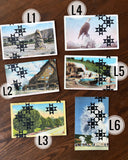 Postcard Prints - Black Quilt Print