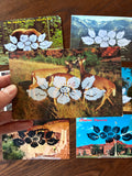 Postcard Prints - Pixelated Floral