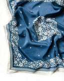 Santorini Floral Silk Scarf