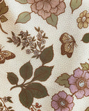 Western Floral & Butterfly 100% Silk Bandana – 23” Square