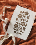 5x7 'Floral Brush' Block Print