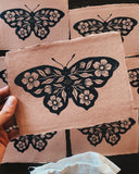 5x7 'Butterfly' Block Print