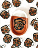 Coffee / Tea Mug Clear Vinyl Sticker